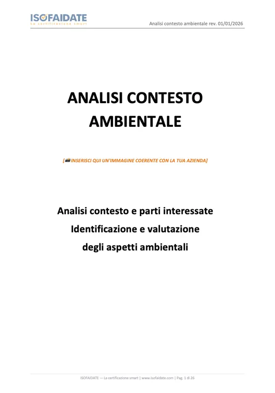 Documento · Analisi Contesto Ambientale (esempio compilato)